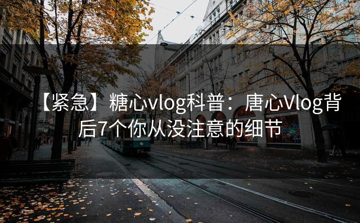【紧急】糖心vlog科普:唐心Vlog背后7个你从没注意的细节 第1张 【紧急】糖心vlog科普:唐心Vlog背后7个你从没注意的细节 第1张